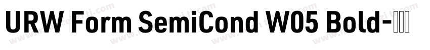 URW Form SemiCond W05 Bold字体转换